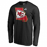 Men's Chiefs Black 2018 NFL Playoffs Long Sleeve T-Shirt,baseball caps,new era cap wholesale,wholesale hats